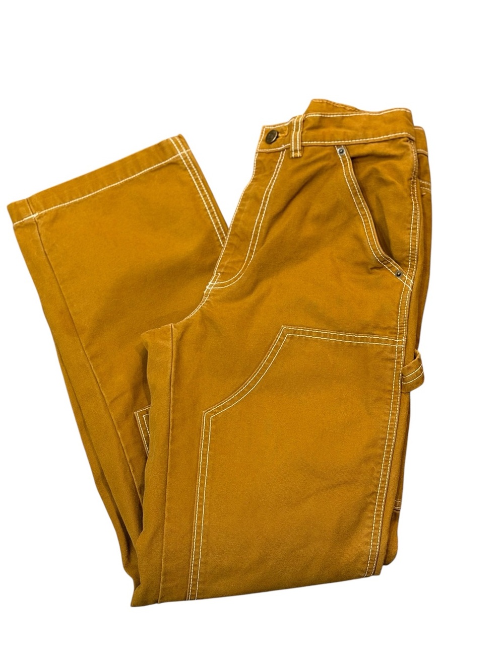 BDG UO Mustard Canvas Carpenter Utility Skater Grunge Pants Y2K Pants Size 27 - Picture 8 of 11